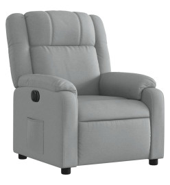 Fauteuil inclinable électrique Gris clair Tissu