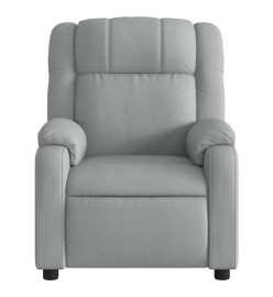 Fauteuil inclinable électrique Gris clair Tissu