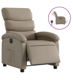 Fauteuil inclinable électrique Cappuccino Similicuir