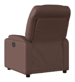 Fauteuil inclinable électrique Marron Similicuir