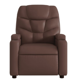 Fauteuil inclinable électrique Marron Similicuir