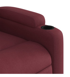 Fauteuil de massage inclinable électrique Rouge bordeaux Tissu