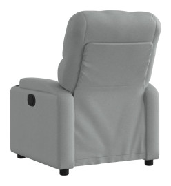 Fauteuil inclinable électrique Gris clair Tissu