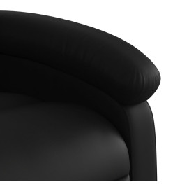 Fauteuil inclinable électrique Noir Similicuir