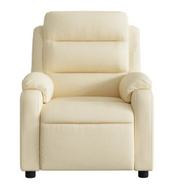 Fauteuil inclinable Crème Tissu