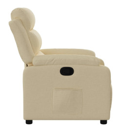 Fauteuil inclinable Crème Tissu