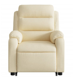 Fauteuil inclinable Crème Tissu