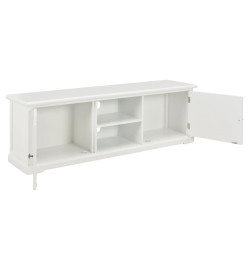 Meuble TV Blanc 120x30x40 cm Bois