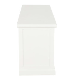 Meuble TV Blanc 120x30x40 cm Bois