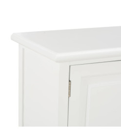 Meuble TV Blanc 120x30x40 cm Bois