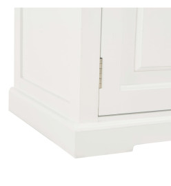 Meuble TV Blanc 120x30x40 cm Bois