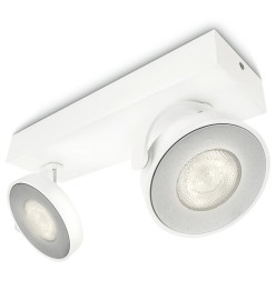 Philips myLiving Projecteur à LED Clockwork 2x4,5 W blanc 531723116