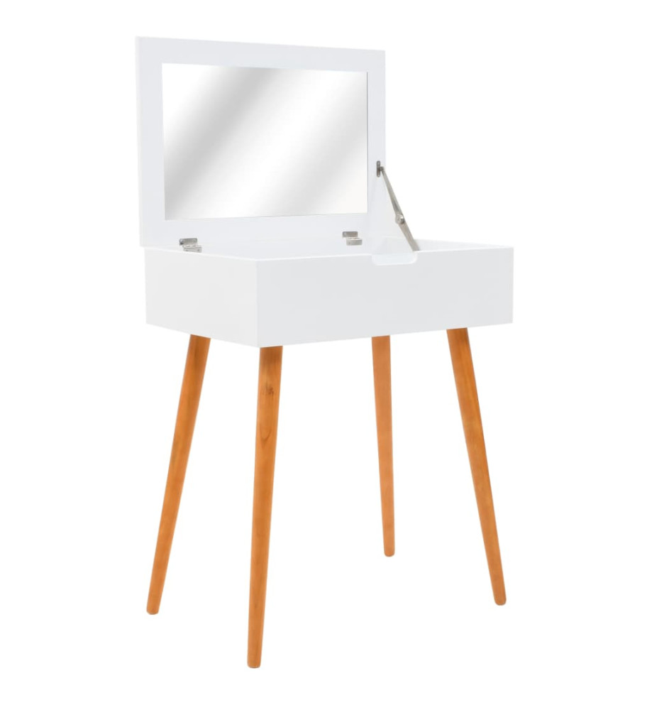 Coiffeuse avec miroir MDF 60 x 40 x 75 cm