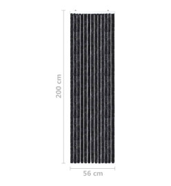 Moustiquaire Anthracite 56x200 cm Chenille