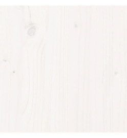 Canapés de jardin sans accoudoirs 3 pcs blanc bois pin massif