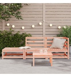 Canapé de jardin avec repose-pieds 2 places bois massif douglas
