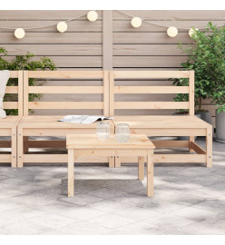 Canapés de jardin sans accoudoirs 2 pcs blanc bois pin massif