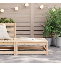 Repose-pied de jardin 70x70x30 cm bois de pin massif