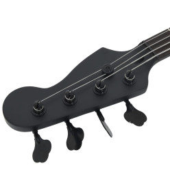 Guitare basse électrique pour débutants avec sac noir 4/4 46"