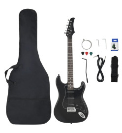 Guitare électrique pour débutants avec sac noir 4/4 39"