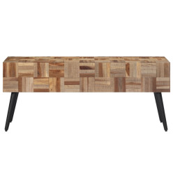 Banc 110x35x45 cm teck massif récupéré