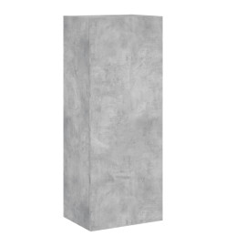 Unités murales TV 5 pcs gris béton bois d'ingénierie