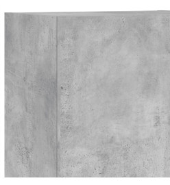 Unités murales TV 5 pcs gris béton bois d'ingénierie