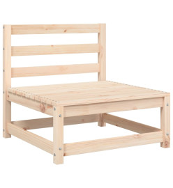 Canapé de jardin sans accoudoirs et coussins bois massif de pin