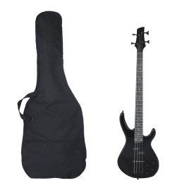 Guitare basse électrique pour débutants avec sac noir 4/4 46"