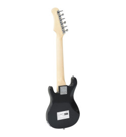 Guitare électrique pour enfants et sac marron et blanc 3/4 30"