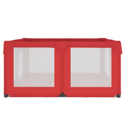 Parc pour bébé avec 2 portes Rouge Tissu Oxford