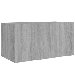 Ensemble de meubles TV 4 pcs Sonoma gris Bois d'ingénierie