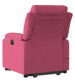 Fauteuil de massage inclinable Rouge bordeaux Velours