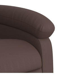 Fauteuil inclinable de massage électrique marron similicuir