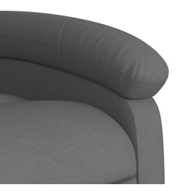 Fauteuil de massage inclinable Gris foncé Tissu