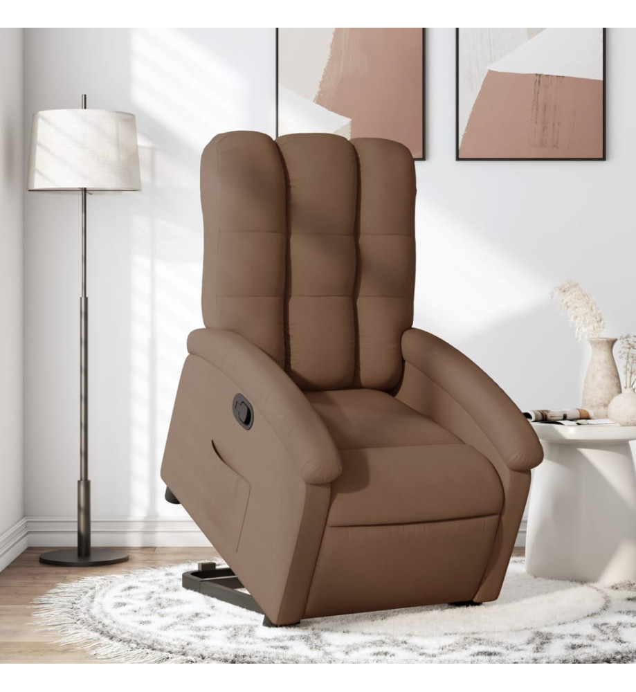 Fauteuil inclinable Marron Tissu