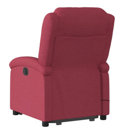 Fauteuil inclinable de massage Rouge bordeaux Tissu