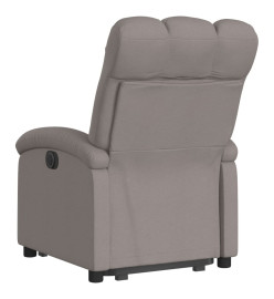 Fauteuil inclinable électrique taupe tissu