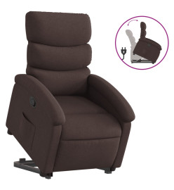 Fauteuil inclinable marron foncé tissu