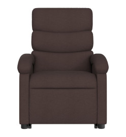 Fauteuil inclinable marron foncé tissu