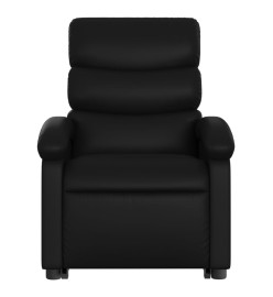 Fauteuil inclinable de massage électrique noir similicuir