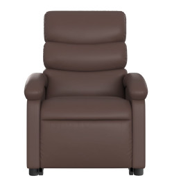 Fauteuil inclinable marron similicuir