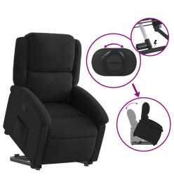 Fauteuil inclinable noir tissu