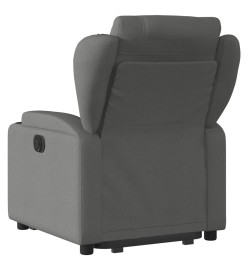 Fauteuil inclinable électrique gris foncé tissu