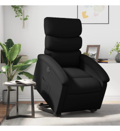 Fauteuil inclinable électrique noir similicuir