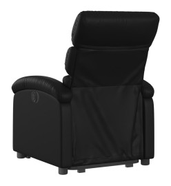 Fauteuil inclinable électrique noir similicuir