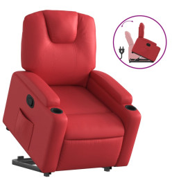 Fauteuil inclinable Rouge Similicuir