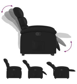 Fauteuil inclinable Noir Similicuir