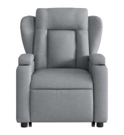 Fauteuil de massage inclinable Gris clair Tissu