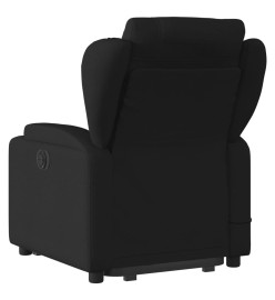 Fauteuil de massage inclinable Noir Tissu